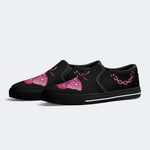 Pink Death Moth Print - Slip On Shoes