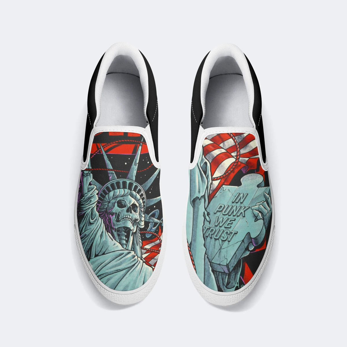 Punks for Autism Print - Slip On Shoes