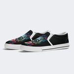 Unisex Skull Graphic Print - Slip On Shoes