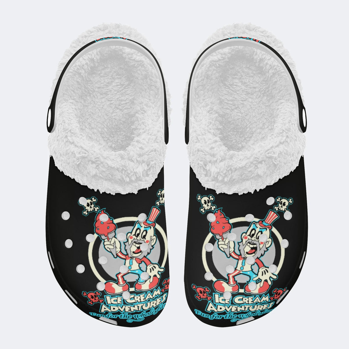 Jokers Graphic Print - Fur Lined Slippers