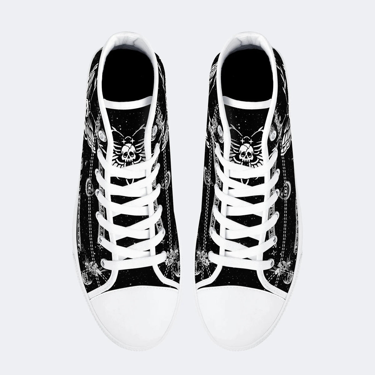 Classic Death Moth Vintage Print - High Top Canvas