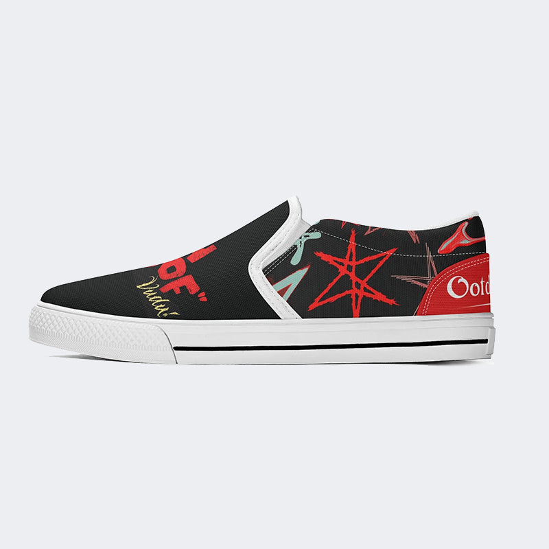 Unisex Horror Movie Print - Slip On Shoes