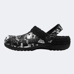 Gothic Punk Skate Art - Fur Lined Slippers/Sandals