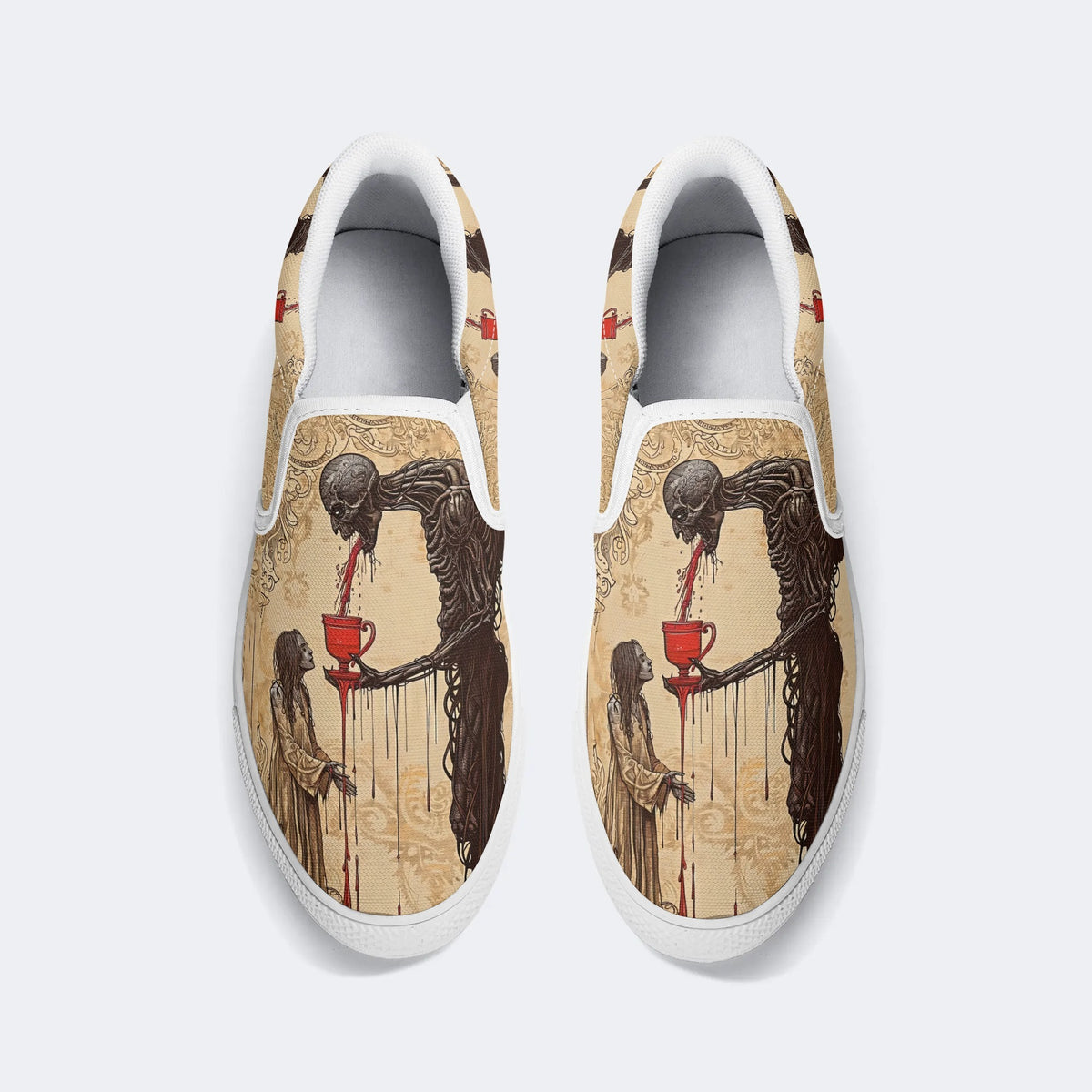 My Cup Runneth Over Printed - Slip On Shoes