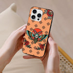 Vintage Rose Death Moth Print - Phone Case