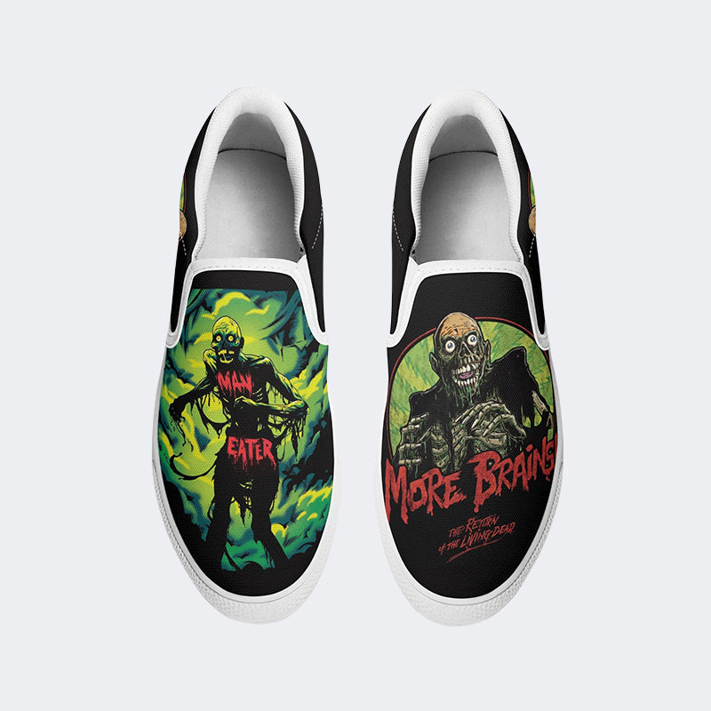 Unisex Horror Print - Slip On Shoes