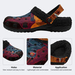 Dark Hell Demon Head - Fur Lined Slippers/Sandals