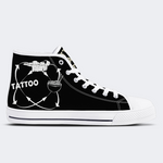 Unisex Tattoos Print - High Top Canvas