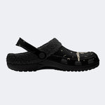 Gothic Cat Skeleton - Fur Lined Slippers/Sandals