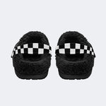 Biker Babe Heart Print - Fur Lined Slippers/Sandals