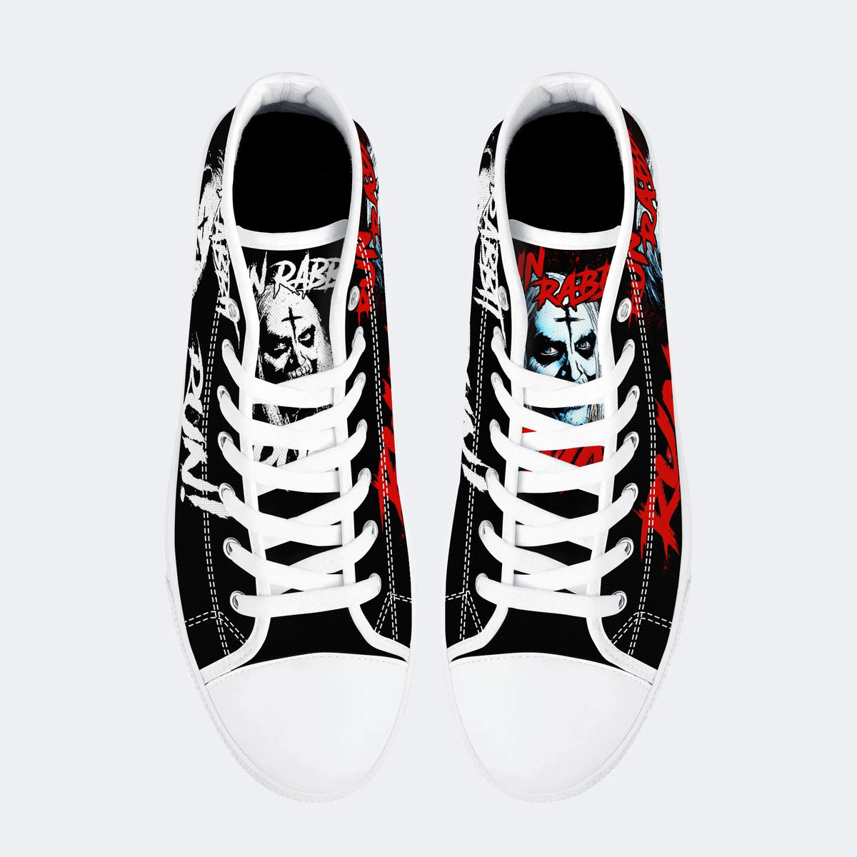 Horror Rabbit Run - High Top Canvas