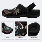 Horror Ghostface Art Print- Fur Lined Slippers/Sandals