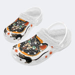 Old School Panther Print - Removable Fur Lined Slippers/Sandals