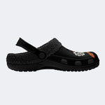 Gothic Occult Snake White Rose - Fur Lined Slippers/Sandals