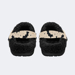Spooky Bat Pattern - Fur Lined Slippers/Sandals