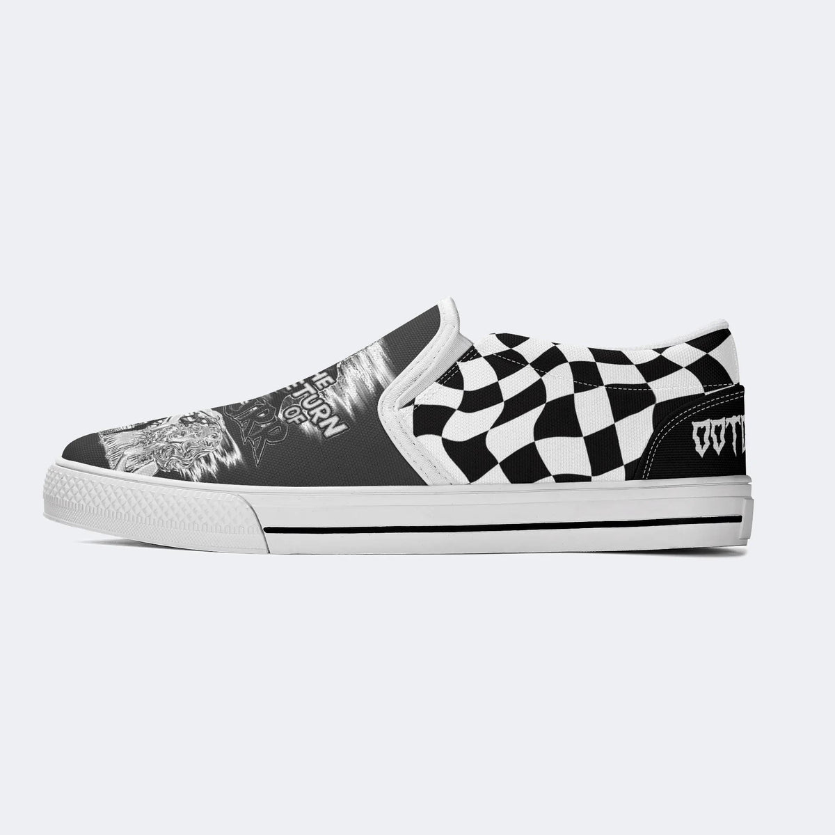 Unisex Horror Print - Slip On Shoes