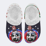 Unisex Horror Print - Fur Lined Slippers