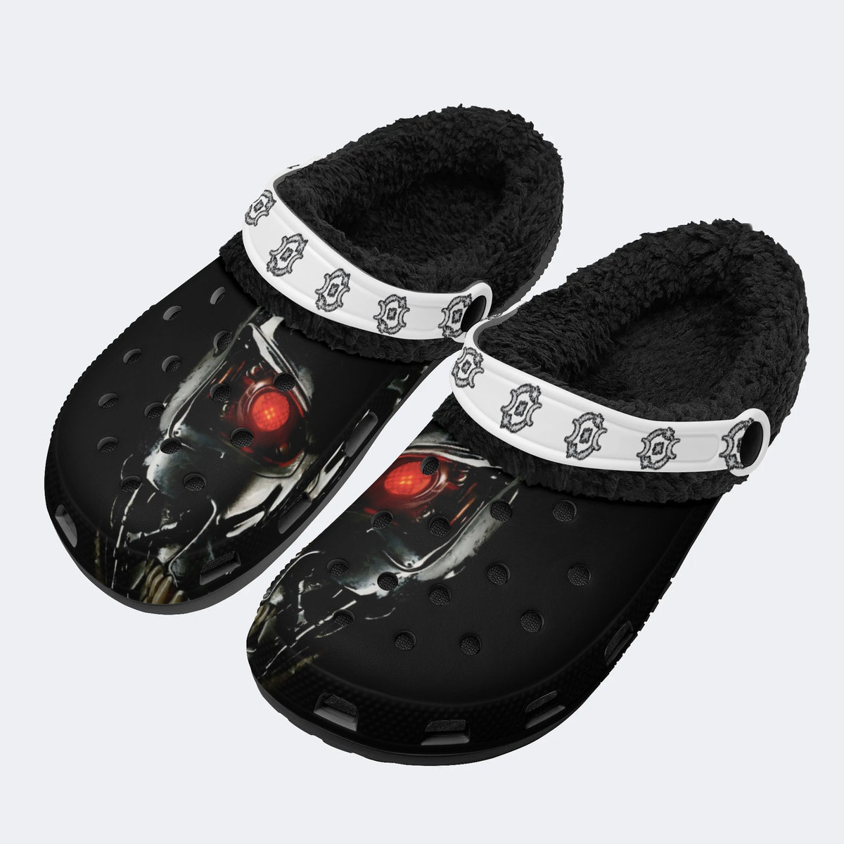 Terminator Print - Fur Lined Slippers/Sandals