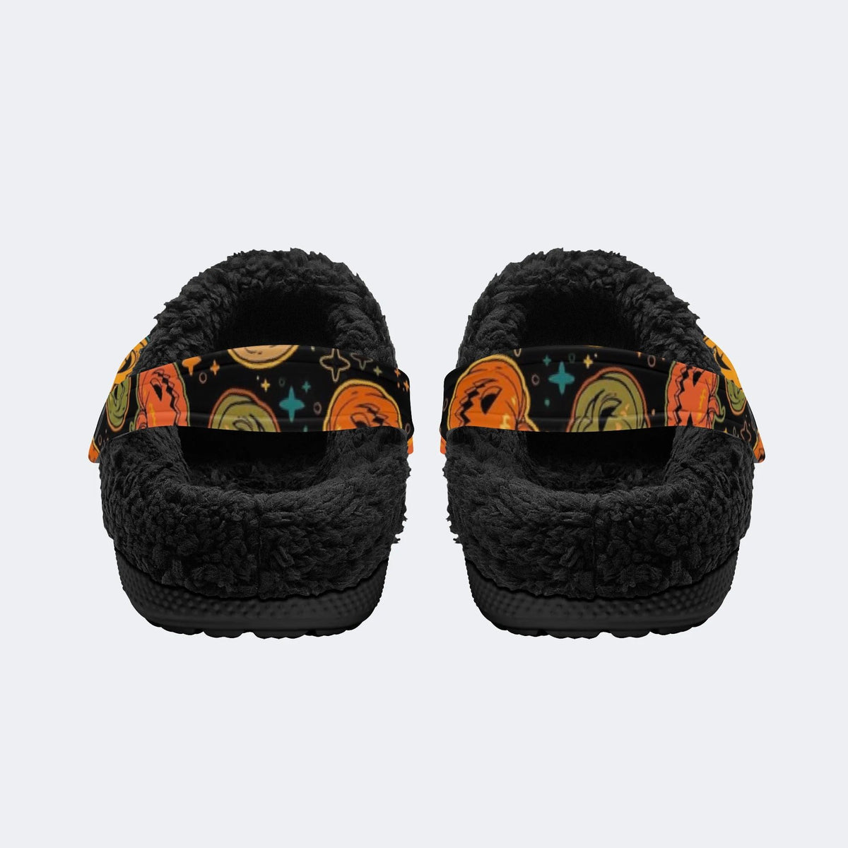 Pumpkin Lantern - Fur Lined Slippers/Sandals