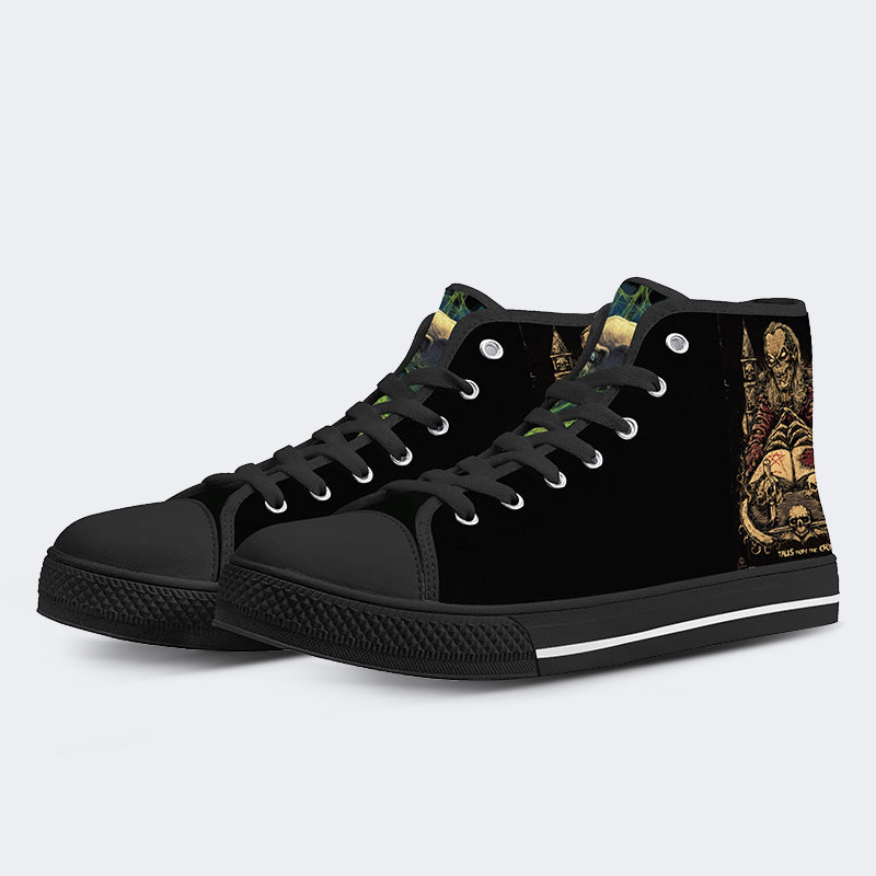 Horror-Druck - High Top Canvas