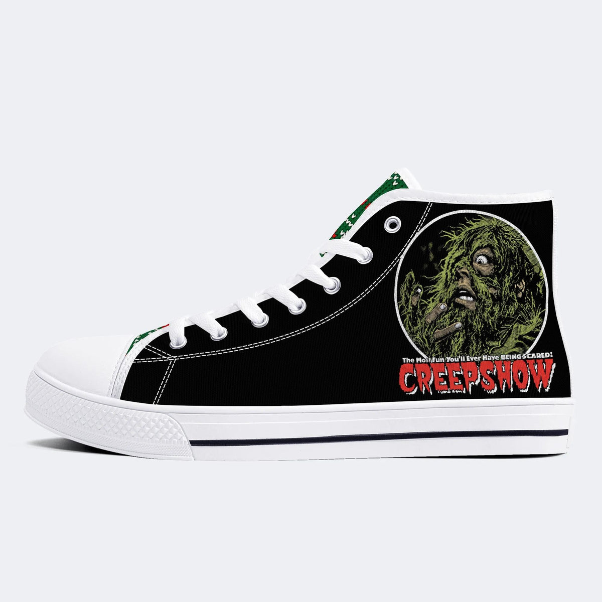 Horror Movie Vintage Print - High Top Canvas