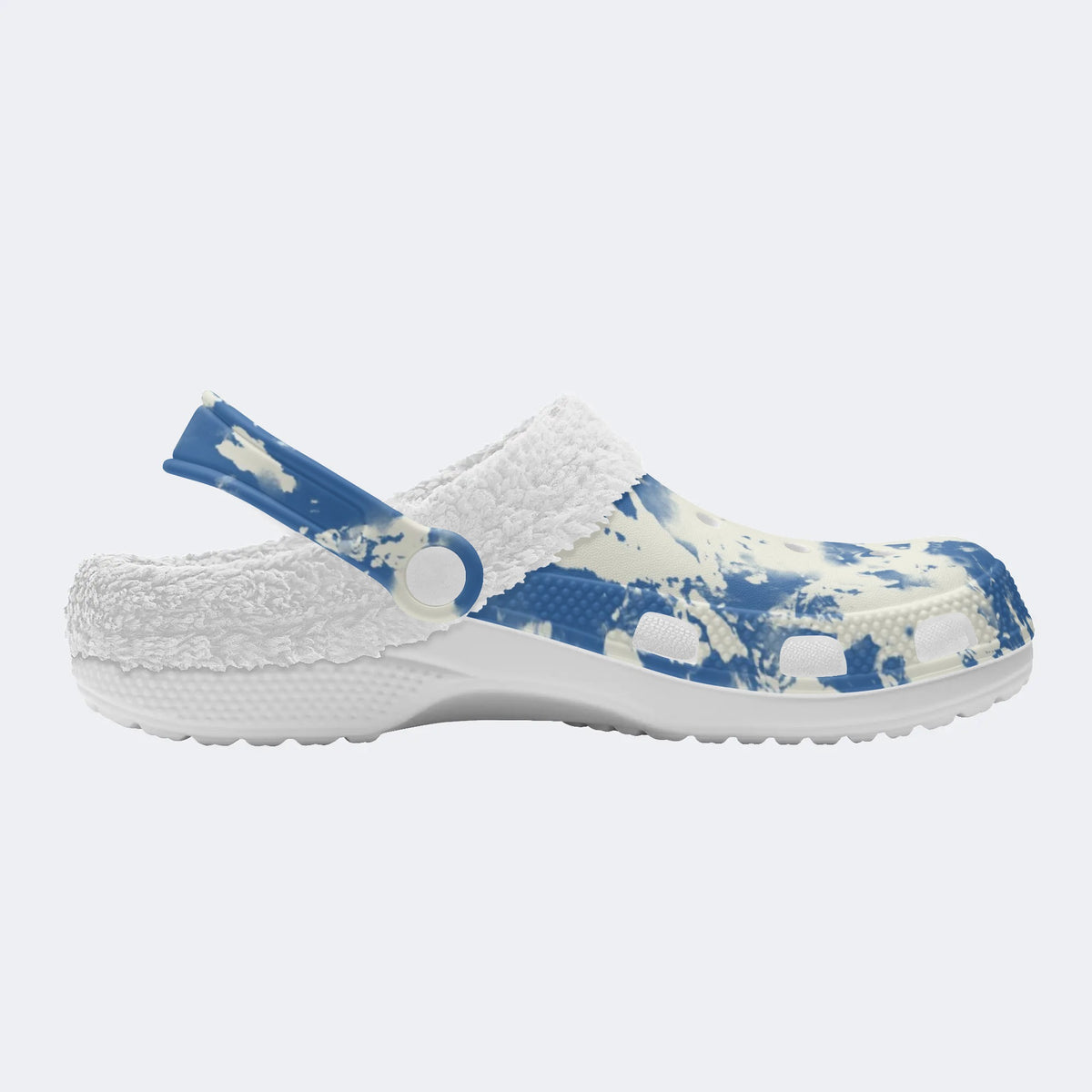 Unisex Ink Print - Fur Lined Slippers/Sandals