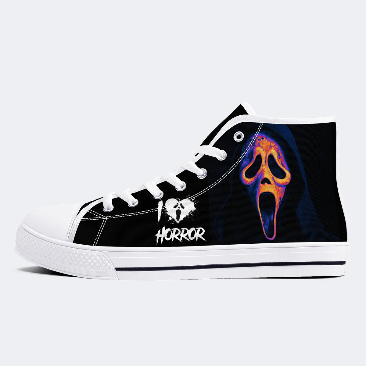 Scream The Grim Reaper Is Coming - High Top Canvas