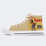 Unisex Vintage I Can Never Fart Art Print - High Top Canvas