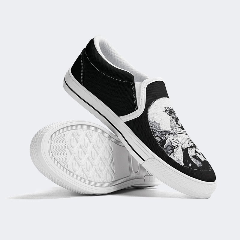 Chaussures unisexes à enfiler avec imprimé Christ Art 