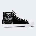 Surreale Todesmotte&amp;Totenkopf - High Top Canvas