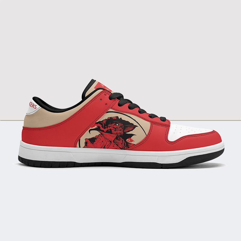 Hat Man Dunk Low Leather Sneakers