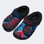 Neon Stitch Mask - Fur Lined Slippers/Sandals