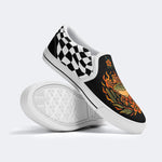 Flame Cowboy Frog Print - Slip On Shoes