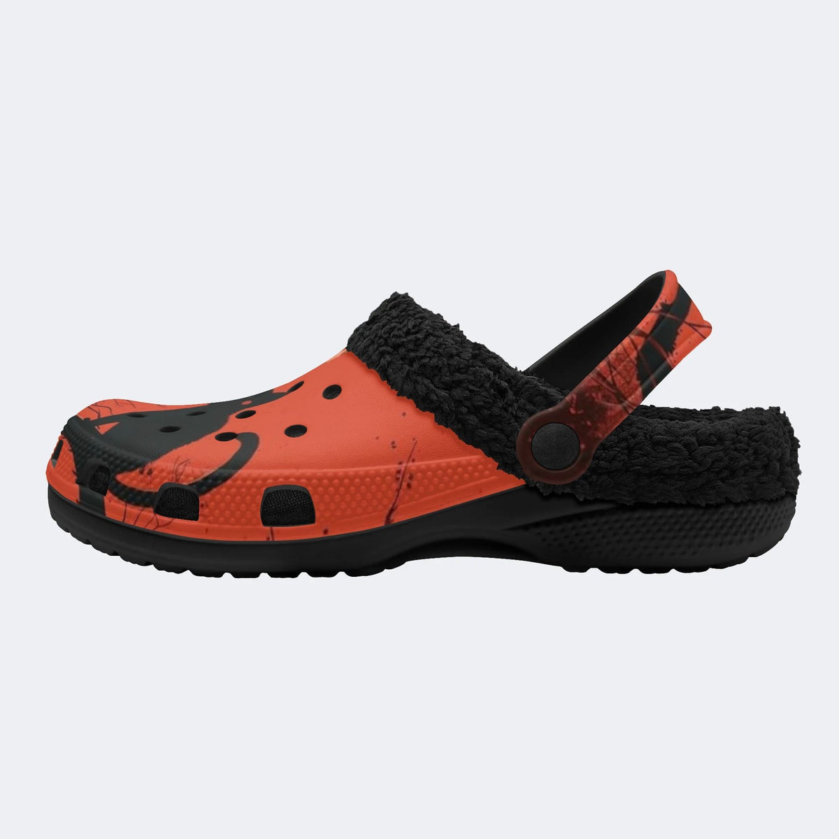 Halloween Moon Cat - Fur Lined Slippers/Sandals