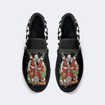 Horror Santa Claus Ghostface Print - Slip On Shoes