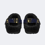Witchy Night Cat - Fur Lined Slippers/Sandals