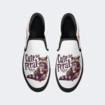 Cute But Feral Art Print - Slip On Shoes