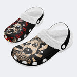 Personalized Name Horror Print - Fur Lined Slippers