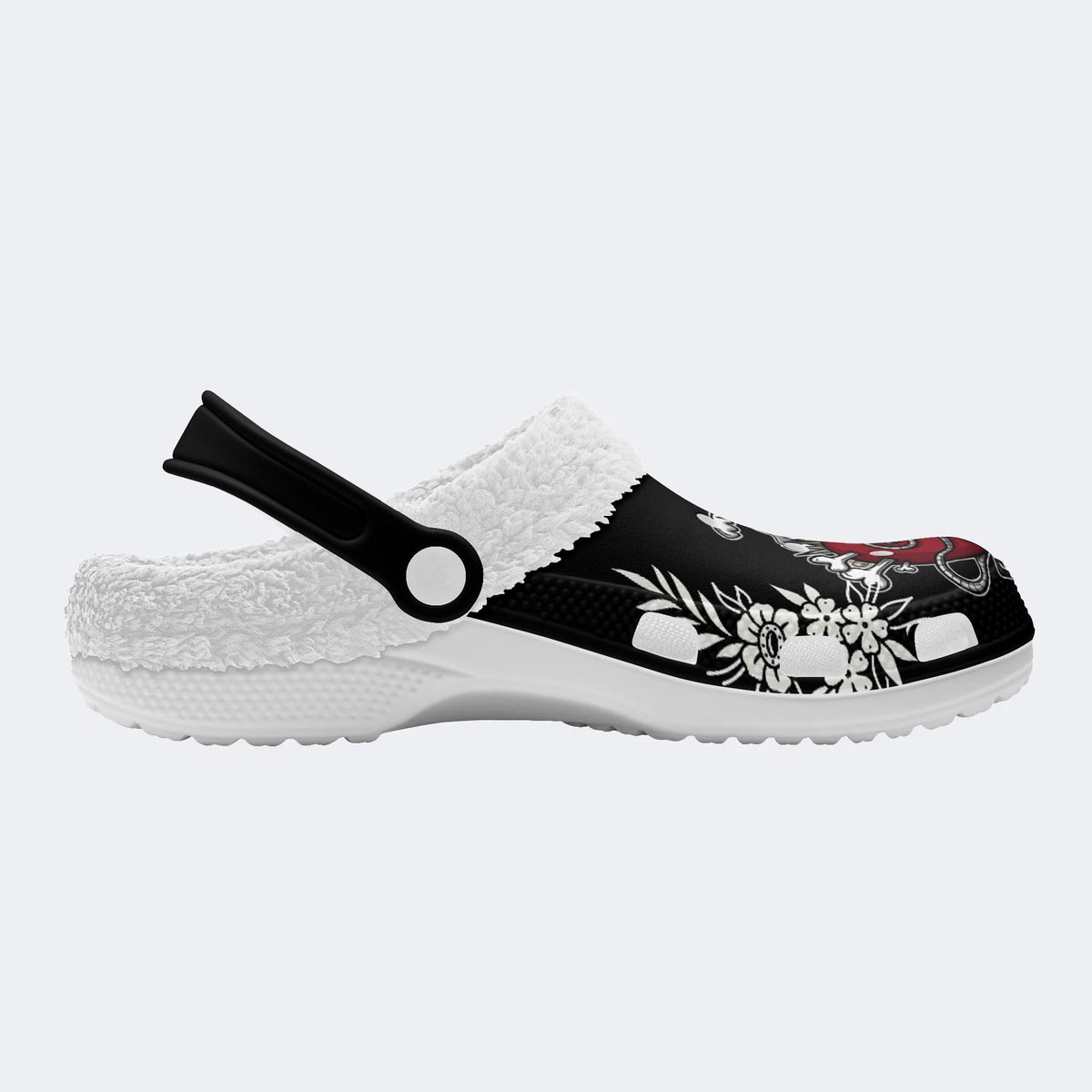 Unisex Horror Print - Fur Lined Slippers/Sandals