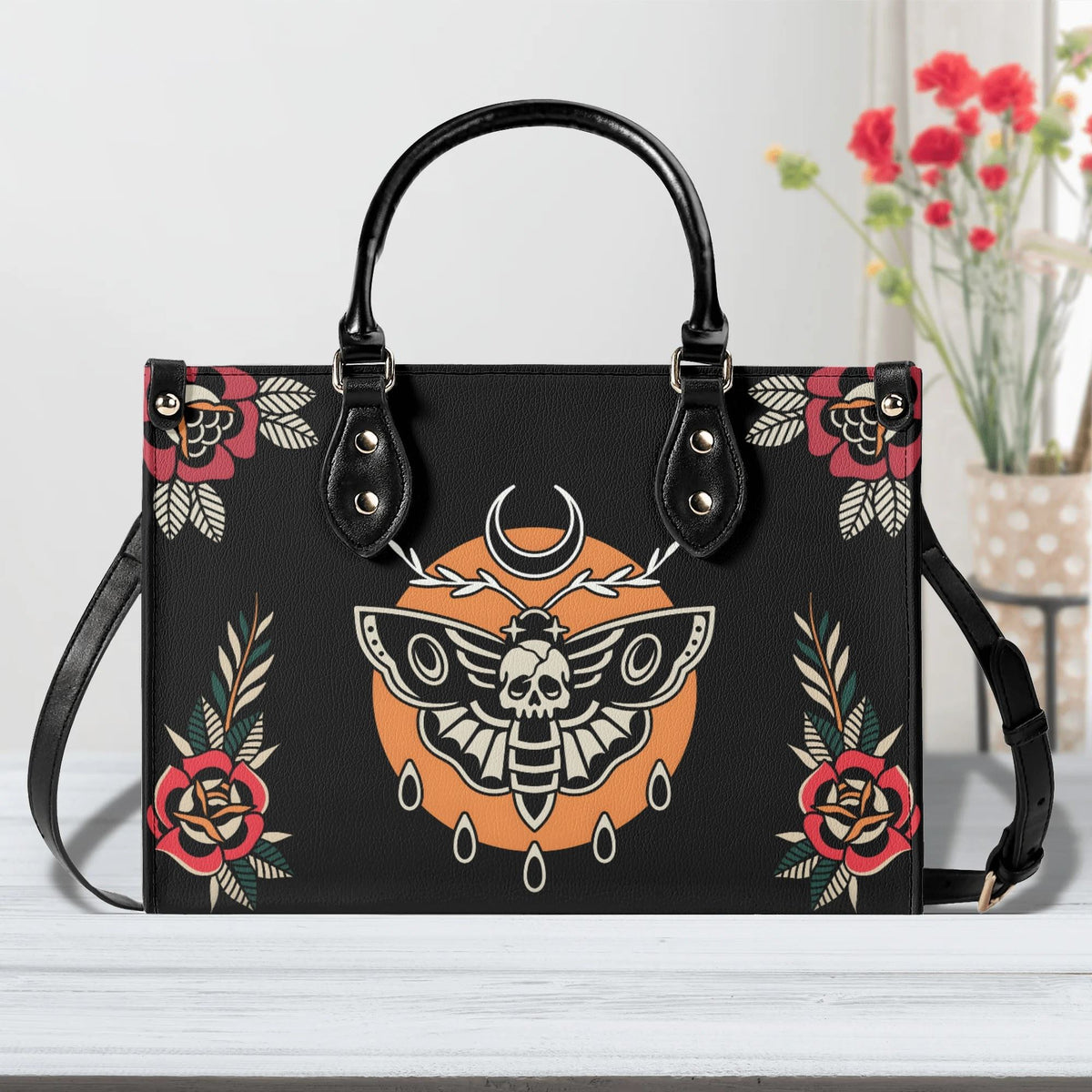 Death Moth Vintage Print - Handbag