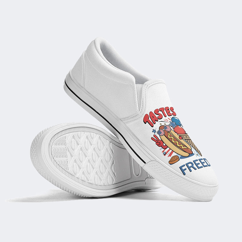 Unisex Food Print - Slip On Shoes