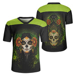 Sugar Skull Marigold Lady - Men's All Over Printing Rugby Jersey