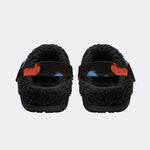 Punk Splash Skulls - Fur Lined Slippers/Sandals