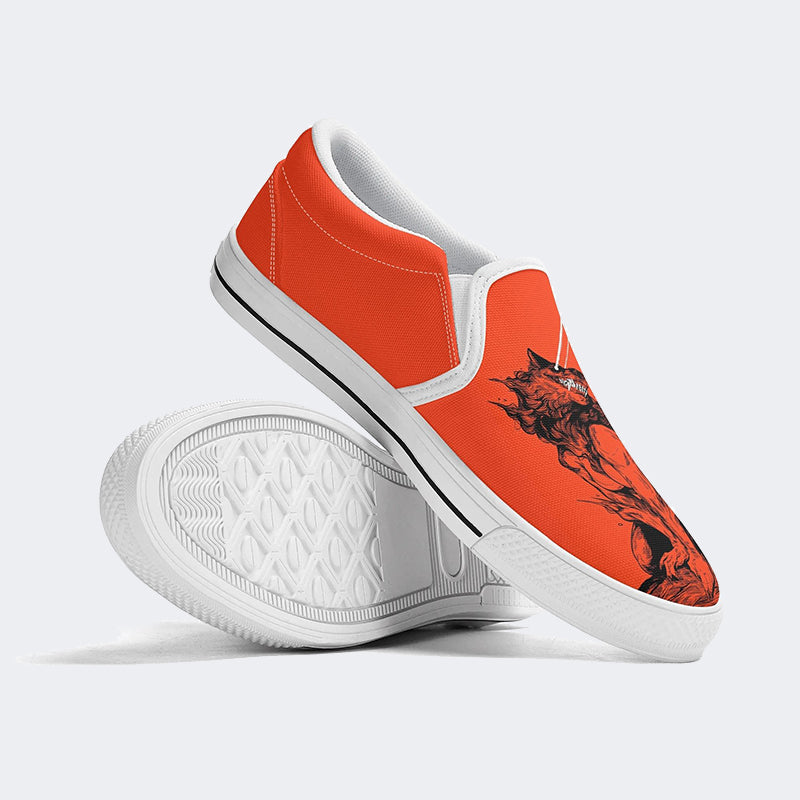 Halloween Werewolf Art Print - Slip On Shoes