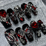 Dark Skull Bloody Mary Press On Nails