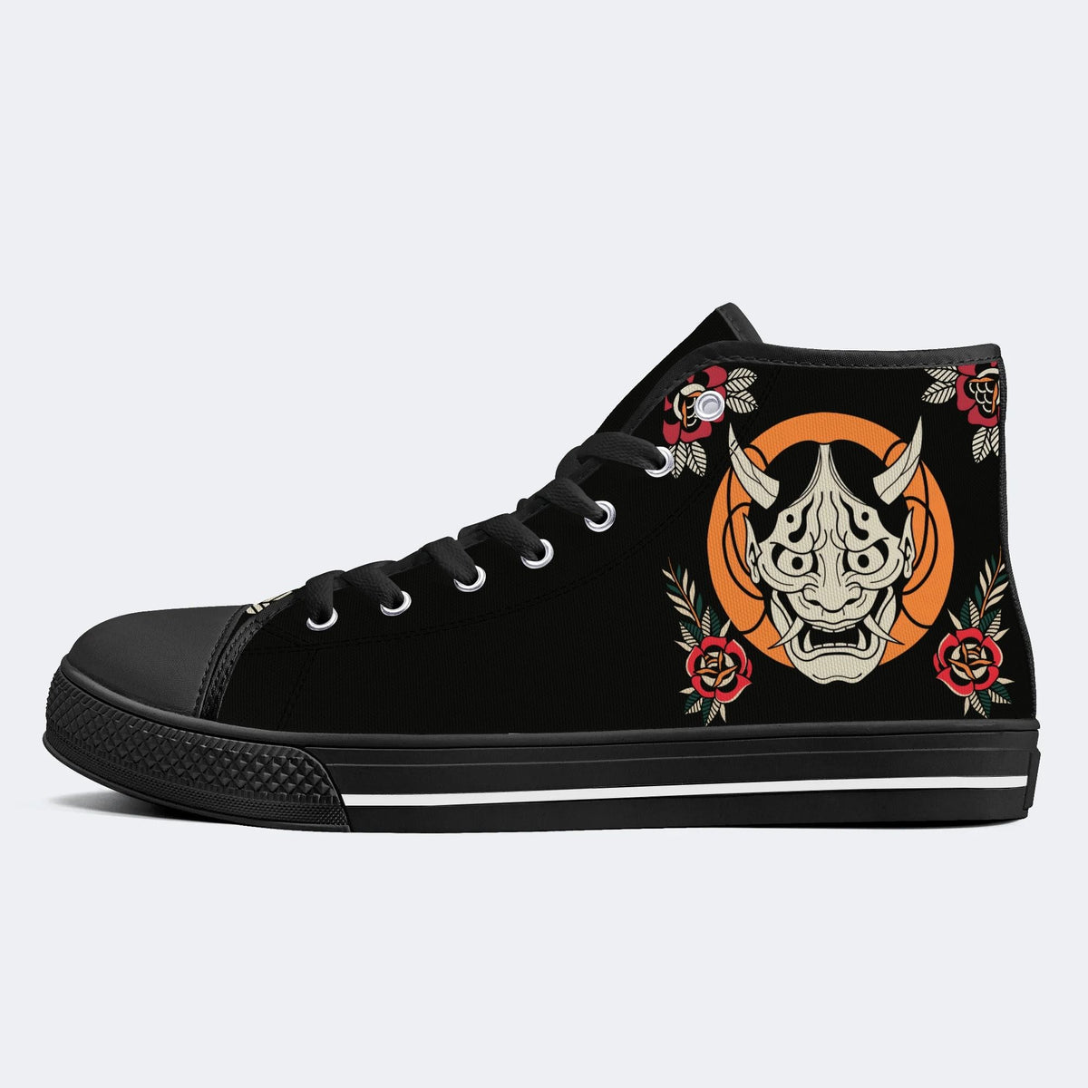 Horror Demon Print - High Top Canvas