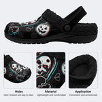 Spooky Reaper Pumpkin - Fur Lined Slippers/Sandals
