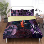 Spooky Couple Ghostface Print - Three Piece Bedding Set