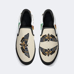 Death Skull Moth Print - Slip On Shoes