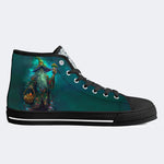 Unisex Fantasy Pilz Welt Kunst Illustration Druck - High Top Canvas